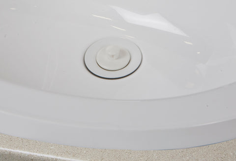 Drain Stopper, Bone Finish