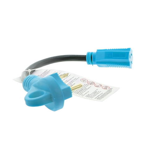 12" RV Adapter 30 Amp Male to 15 Amp Female