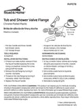 Tub & Shower Valve Flange